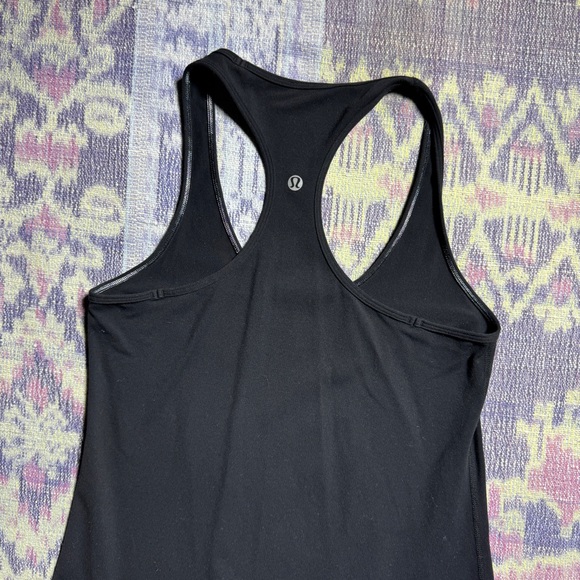 Lululemon Reversible Cool Racerback Tank Top Scoop Neck Sleeveless Stretch Black - Picture 12 of 14